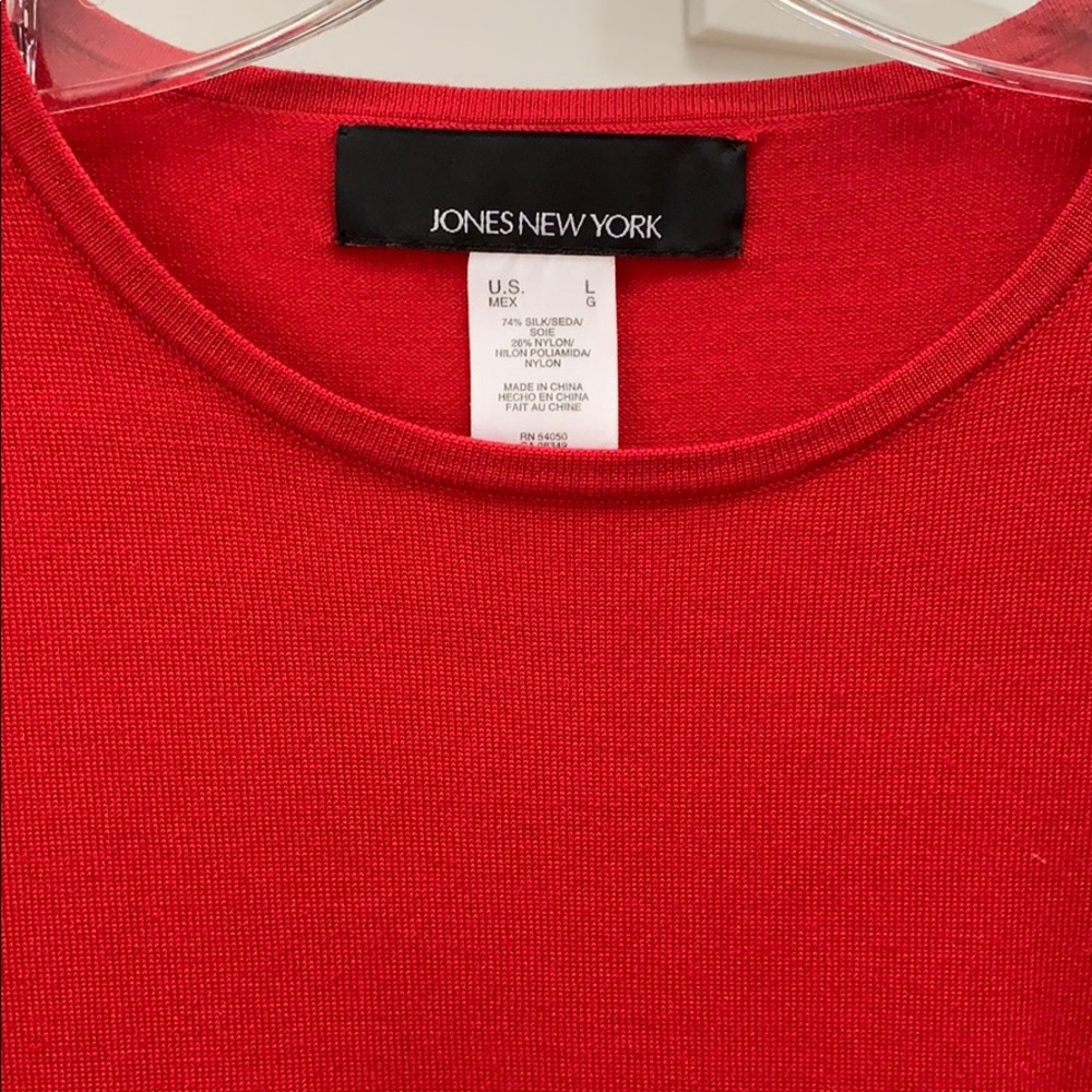 Jones New York Gorgeous Knit 74% Silk 28% Nylon
